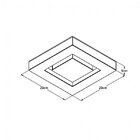 Plafon De Sobrepor Led Endy 29cmx29cm Bella Italia 220v