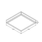 Plafon De Sobrepor Lignum 40cmx40cm Bella Italia 127v Teca