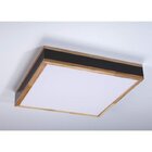 Plafon De Sobrepor Lignum 40cmx40cm Bella Italia 127v Teca