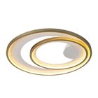 Plafon De Sobrepor Loop 1x48w 3000k 1500 Lúmens Hm008wg Bella