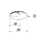 Plafon De Sobrepor Órbita 1x60w 3000k 3230 Lúmens Gd007lg Bel