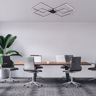 Plafon De Sobrepor Perfil Led 96w Moderno Quarto Sala Escrito