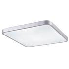 Plafon De Sobrepor Quadrado Acrilico Prata 50cm Led 120w 3 Em