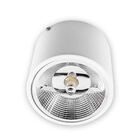 Plafon De Sobrepor Redondo Branco Foco Fixo P/ Ar111 Starlume