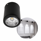 Plafon De Sobrepor Redondo Foco Fixo Preto + Led Ar70 Br. Fri