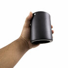 Plafon De Sobrepor Redondo Foco Fixo Preto + Led Ar70 Br. Que