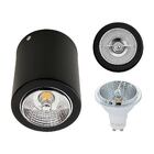 Plafon De Sobrepor Redondo Foco Fixo Preto + Led Ar70 Br. Que
