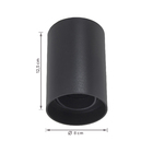 Plafon de Sobrepor Redondo Preto High End Bronzearte