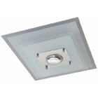 Plafon De Vidro Quadrado 40cm 130 Pantoja & Carmona Branco