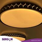 Plafon Denver Preto 50cm Redondo 3000k E 6000k 48w - 4000k 96