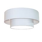 Plafon Duplo Cilindrico Md-3011 Cupula Tecido 60x40 H25cm Bra