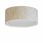 Plafon Duplo Cilíndrico Md-3036 Cúpula Em Tecido 50x25cm Rúst