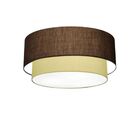 Plafon Duplo Cilíndrico Vivare Md-3017 Cúpula Em Tecido 50x40