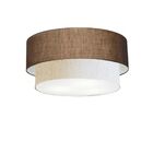 Plafon Duplo Cilíndrico Vivare Md-3017 Cúpula Em Tecido 50x40