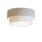 Plafon Duplo Cilíndrico Vivare Md-3017 Cúpula Em Tecido 50x40