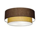 Plafon Duplo Cilíndrico Vivare Md-3021 Cúpula Em Tecido 80x60