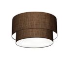 Plafon Duplo Cilíndrico Vivare Md-3045 Cúpula Em Tecido 40x35