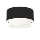 Plafon Duplo Cilíndrico Vivare Md-3045 Cúpula Em Tecido 40x35