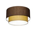 Plafon Duplo Cilíndrico Vivare Md-3045 Cúpula Em Tecido 40x35