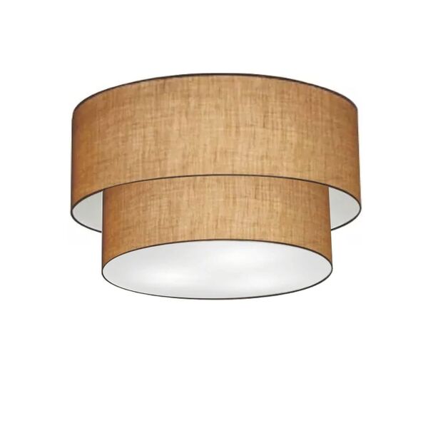 Plafon Duplo Cilíndrico Vivare Md-3045 Cúpula Em Tecido 40x35