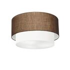 Plafon Duplo Cilíndrico Vivare Md-3045 Cúpula Em Tecido 40x35