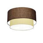 Plafon Duplo Cilíndrico Vivare Md-3045 Cúpula Em Tecido 40x35