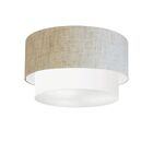 Plafon Duplo Cilíndrico Vivare Md-3045 Cúpula Em Tecido 40x35