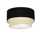 Plafon Duplo Cilíndrico Vivare Md-3045 Cúpula Em Tecido 40x35