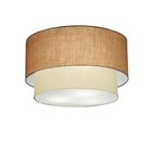 Plafon Duplo Cilíndrico Vivare Md-3045 Cúpula Em Tecido 40x35