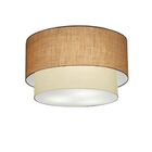 Plafon Duplo Cilíndrico Vivare Md-3045 Cúpula Em Tecido 40x35