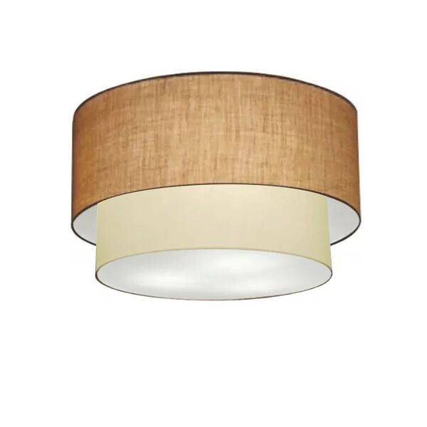 Plafon Duplo Cilíndrico Vivare Md-3045 Cúpula Em Tecido 40x35