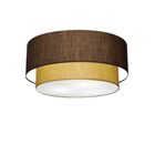 Plafon Duplo Cilíndrico Vivare Md-3062 Cúpula Em Tecido 45x40