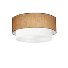 Plafon Duplo Cilíndrico Vivare Md-3062 Cúpula Em Tecido 45x40