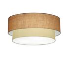 Plafon Duplo Cilíndrico Vivare Md-3063 Cúpula Em Tecido 55x50