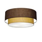 Plafon Duplo Cilíndrico Vivare Md-3064 Cúpula Em Tecido 70x60