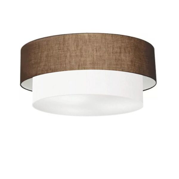 Plafon Duplo Cilíndrico Vivare Md-3064 Cúpula Em Tecido 70x60
