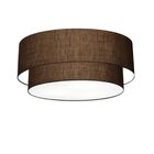 Plafon Duplo Cilíndrico Vivare Md-3065 Cúpula Em Tecido 80x70