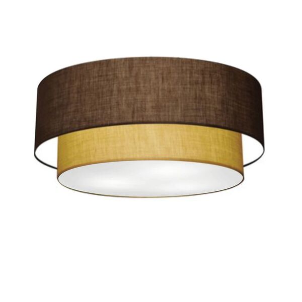 Plafon Duplo Cilíndrico Vivare Md-3065 Cúpula Em Tecido 80x70