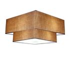 Plafon Duplo Quadrado Md-3018 Cúpula Em Tecido 25/70x50cm Pal