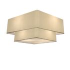 Plafon Duplo Quadrado Md-3022 Cúpula Em Tecido 25/50x35cm Alg