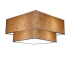 Plafon Duplo Quadrado Md-3022 Cúpula Em Tecido 25/50x35cm Pal