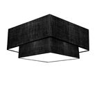 Plafon Duplo Quadrado Md-3022 Cúpula Em Tecido 25/50x35cm Pre