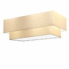 Plafon Duplo Retangular Vivare Md-3072 Cúpula Em Tecido 99x40