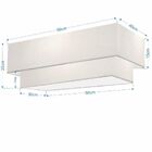 Plafon Duplo Retangular Vivare Md-3072 Cúpula Em Tecido 99x40