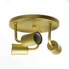 Plafon E27 Metal 1603 3L Dourado Fosco Pantoja