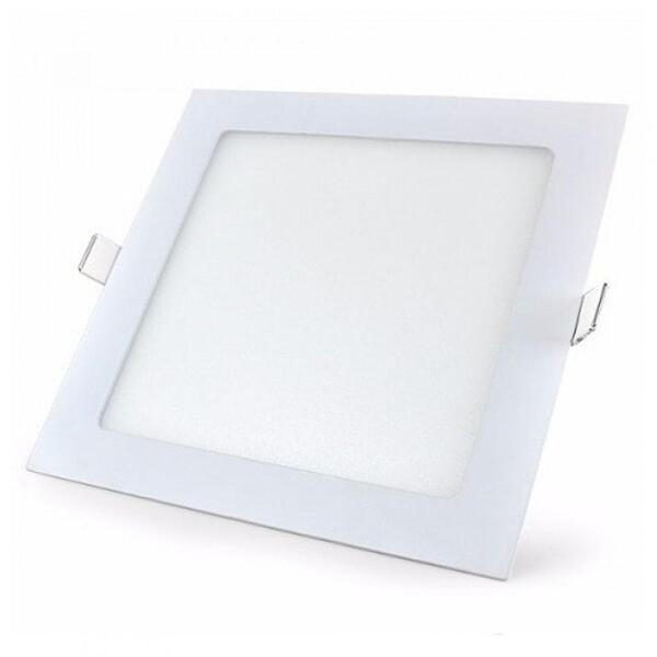 Plafon Embutir Led Quadrado Branco 22x22 18w