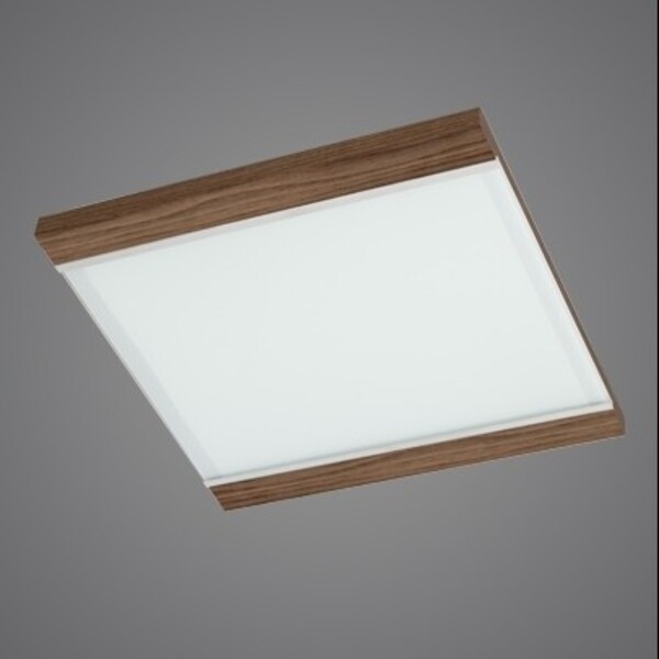 Plafon Embutir Styllus 40x40cm 4e27 Nogal Malaga 2408 Madelus