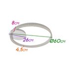 Plafon Emily Branco Anel Led Integrado 30w Ø60cm  St1748