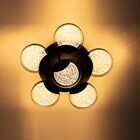 Plafon Emma Preto Fosco 6x Led 4w 2700k  Lt011- Bk Starlux St