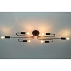 Plafon Enzo Prelúdio Bronze/preto Fosco